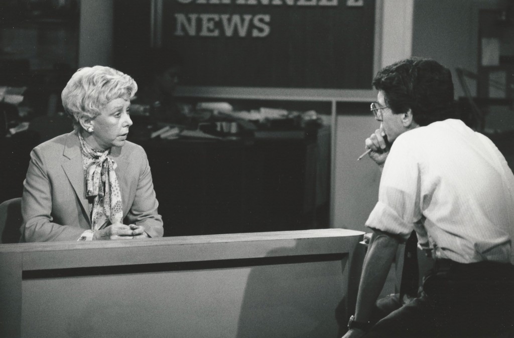 Jane Byrne and Walter Jacobson (1989)
