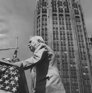 Col. Robert R. McCormick at Tribune Tower (1950)